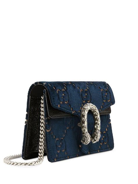 gucci dionysus super mini blue velvet|Gucci dionysus bag.